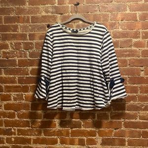 Collection by Bobeau 100% cotton bell-sleeve shirt size XL